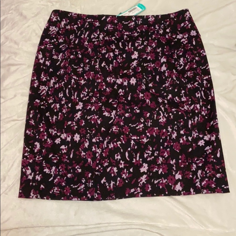 Floral pencil skirt